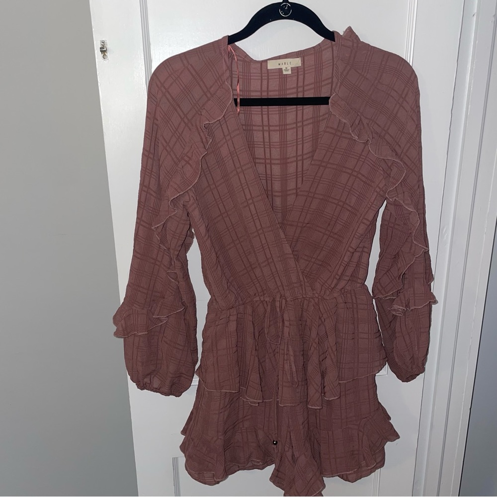 Mauve Toe Waist Romper